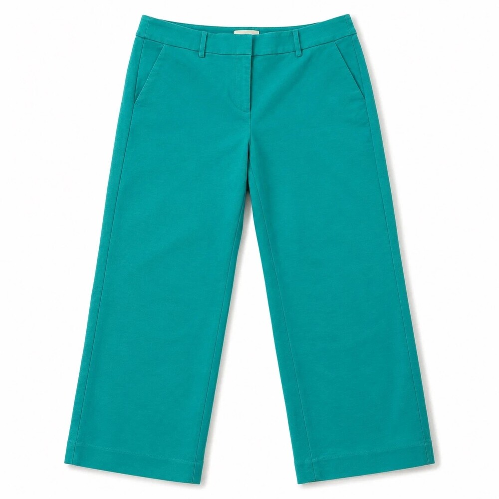 LOFT Teal Straight Leg Stretch Pants Size 8